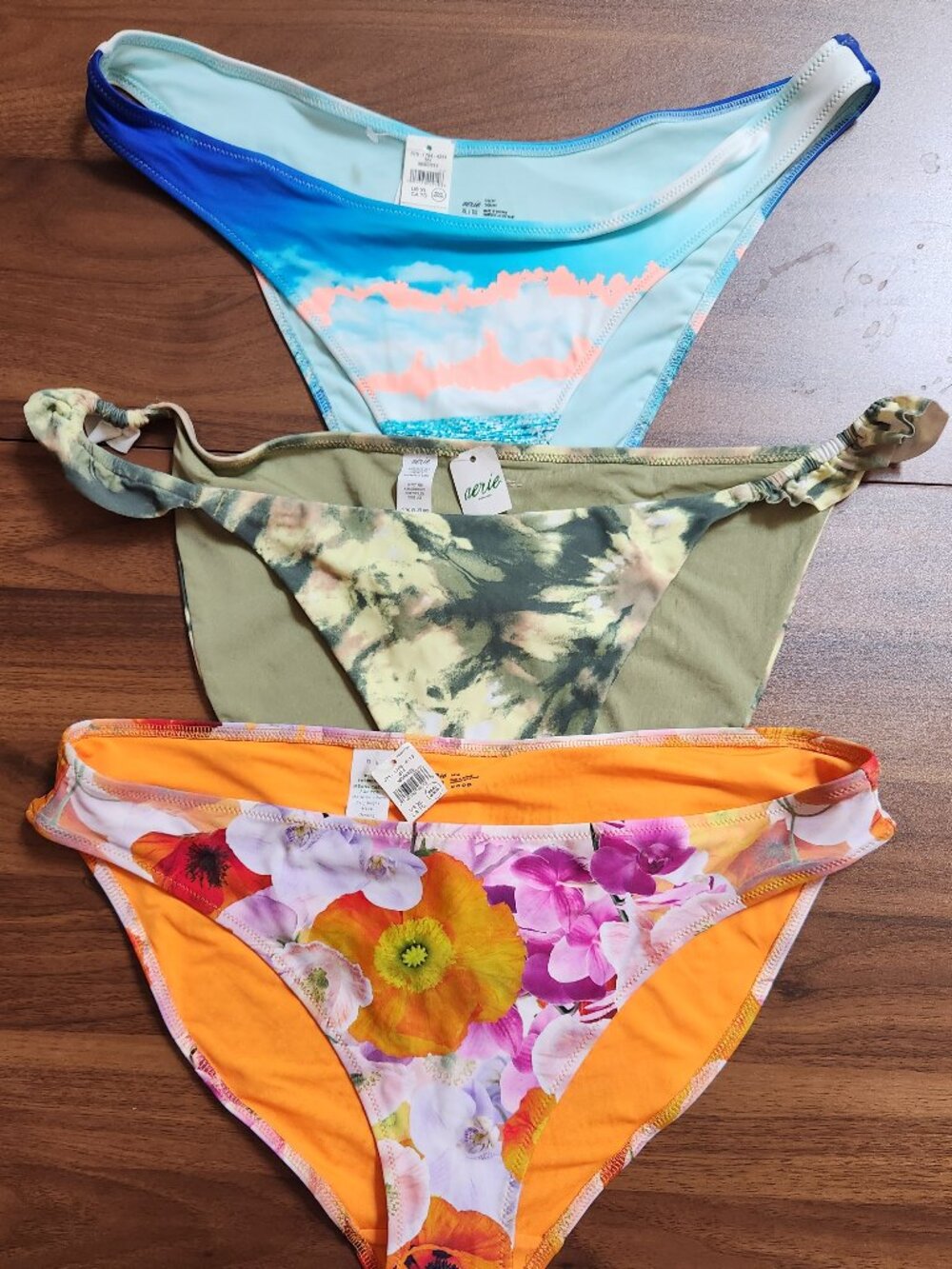 AERIE - 3 Pairs - Women's Bikini Bottoms - XL - NEW